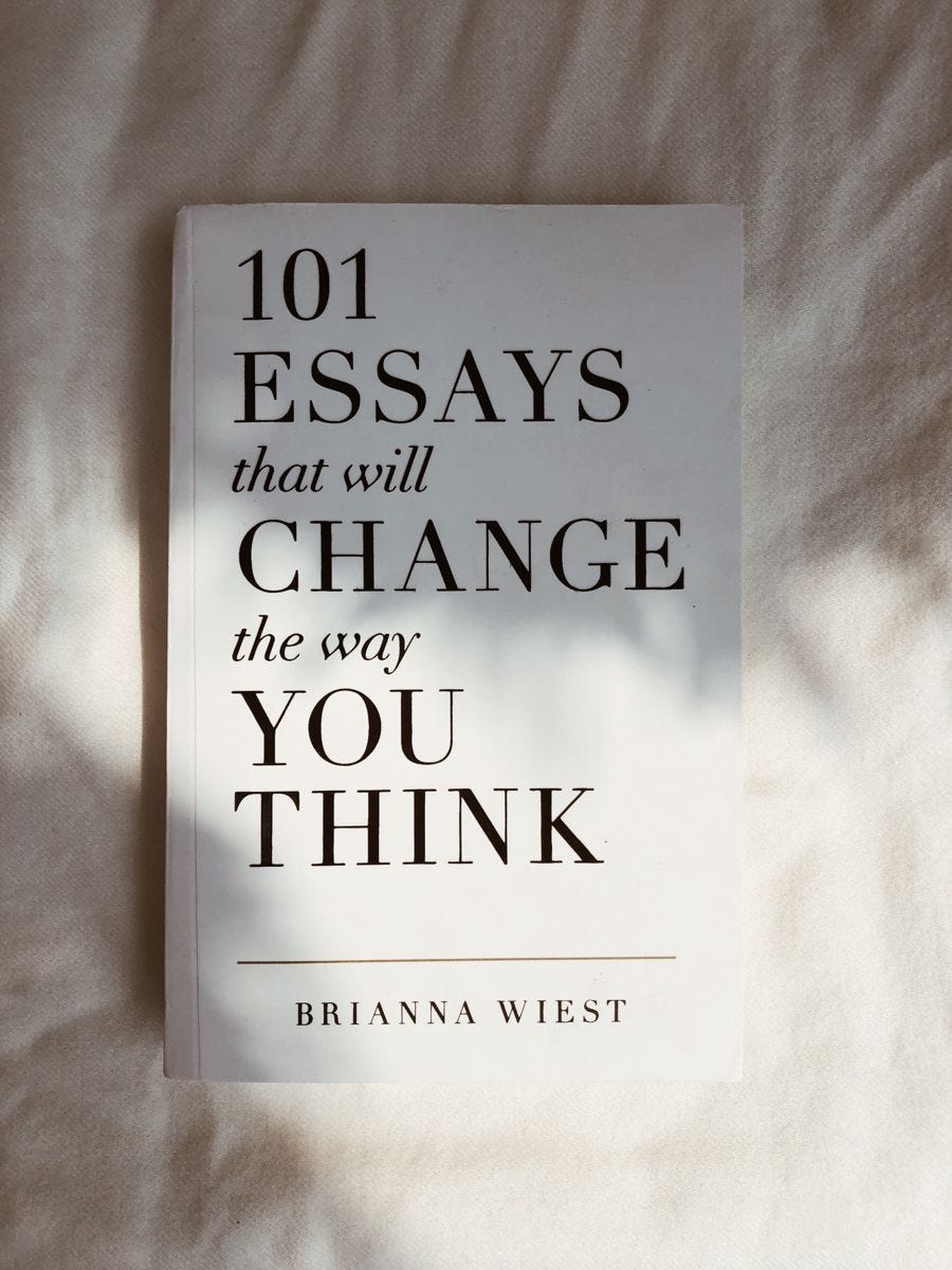 101 Essays That Will Change The Way You Think by Brianna Wiest, Paperback English Book