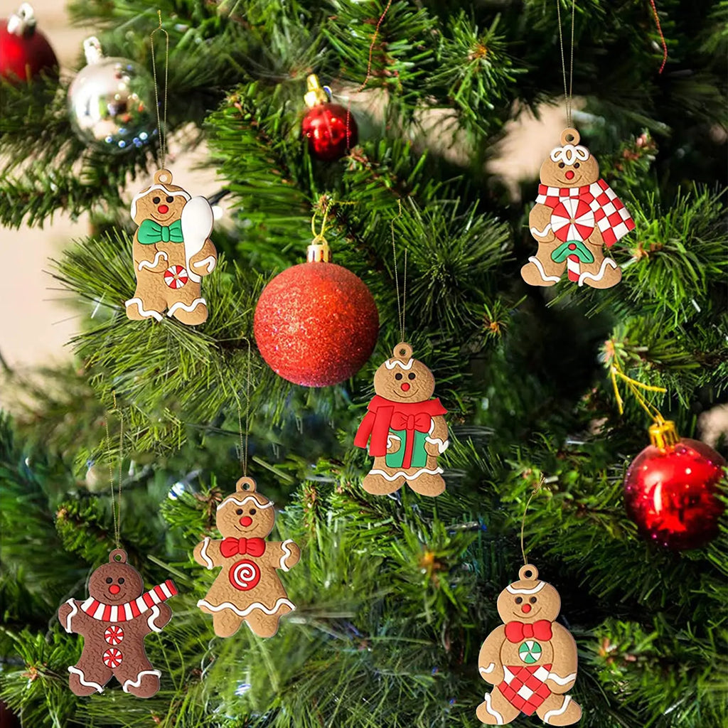 Gingerbread Man Team for Christmas Tree (12pcs)