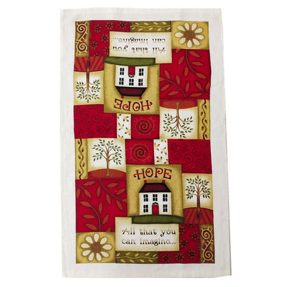 Vintage Printed Cotton Kitchen Towel