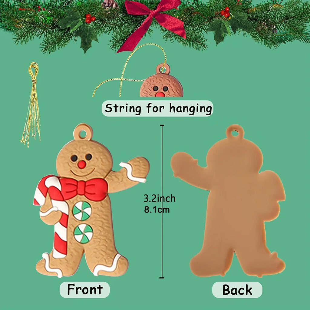 Gingerbread Man Team for Christmas Tree (12pcs)