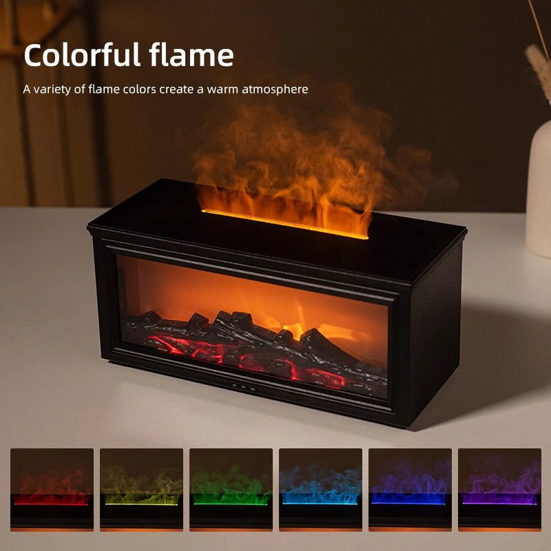 Fireplace Diffuser & Mini Flame Aromatherapy