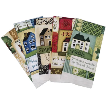 Vintage Printed Cotton Kitchen Towel