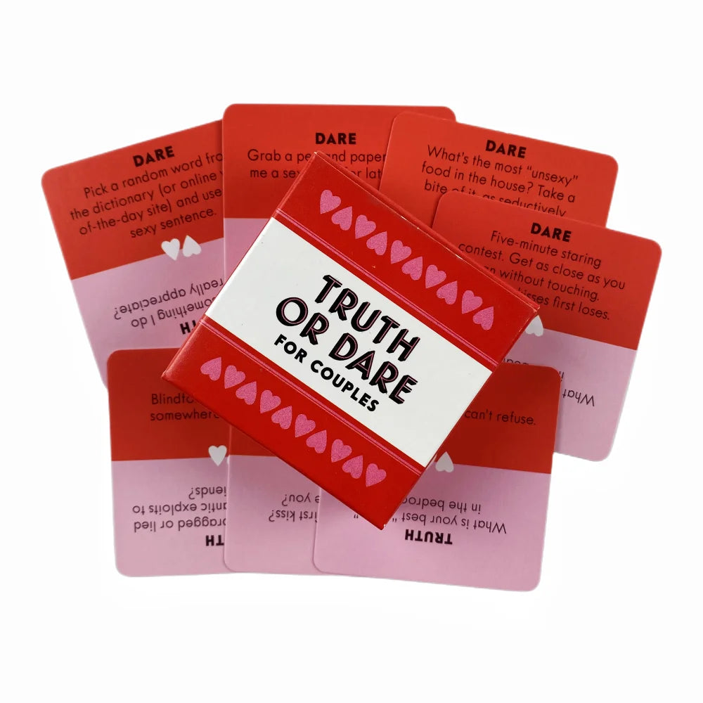 Truth or Dare Cards Conversation Starter - Card Game for Couples