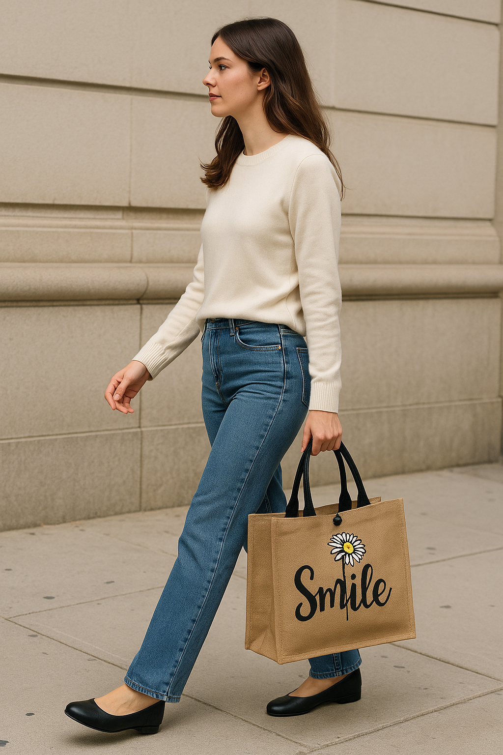 Hand-painted Tote Canvas Bag