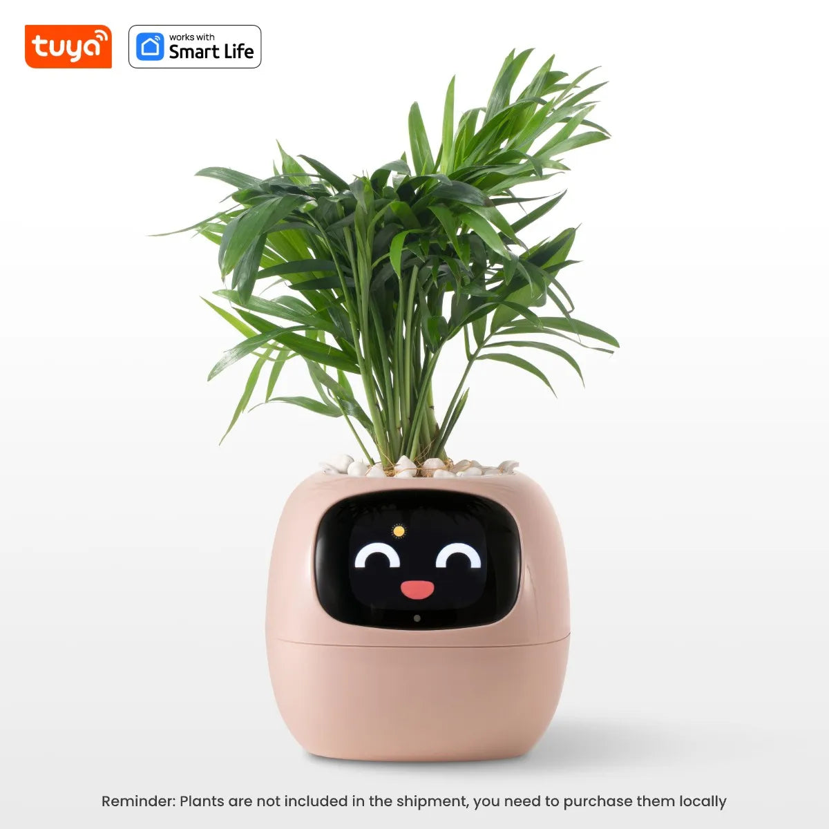 AI Smart Plant Pot with Face Expressions, Fun Plant Raising with Care